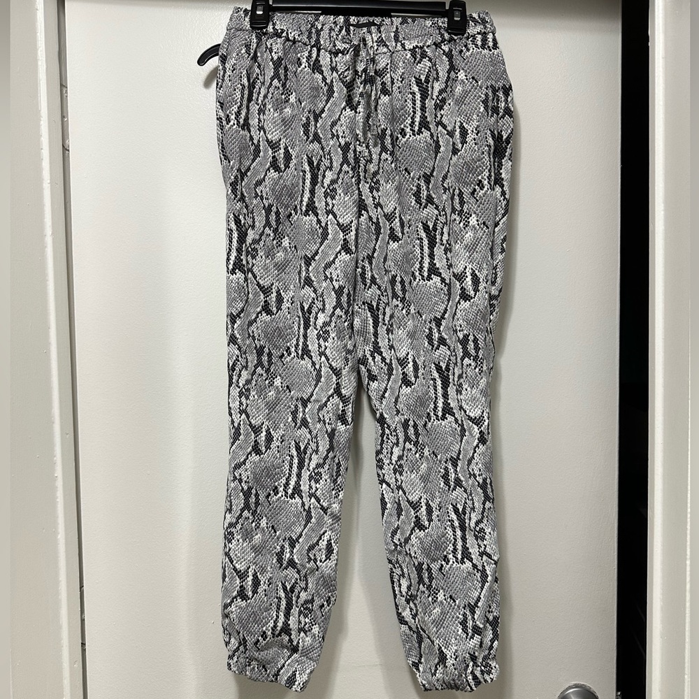 Express snake-print joggers